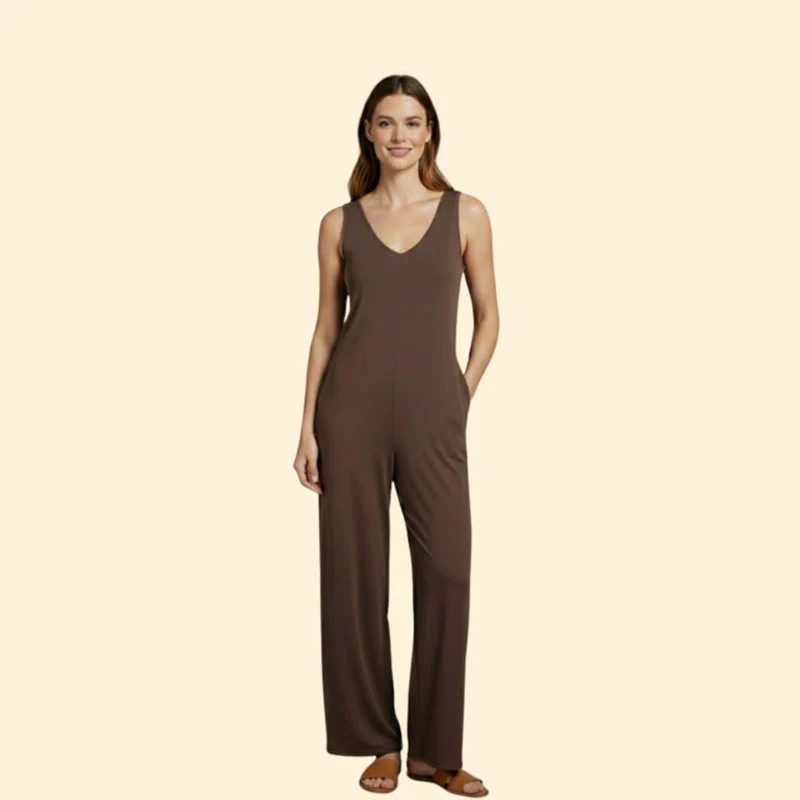 Women’s Sleeveless Jumpsuit with Casual Fit - Image 2