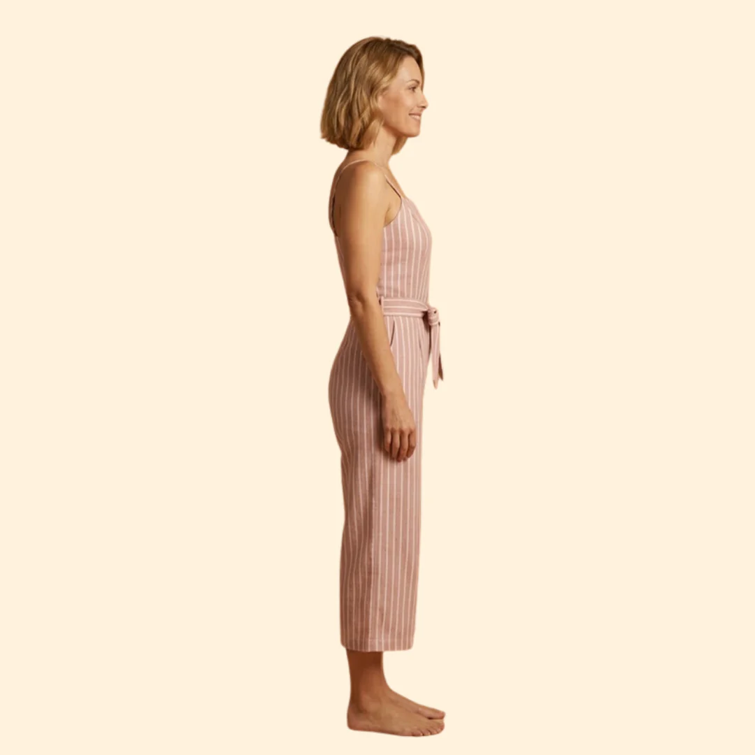 Women’s Sleeveless Jumpsuit with Elastic Waist - Image 3