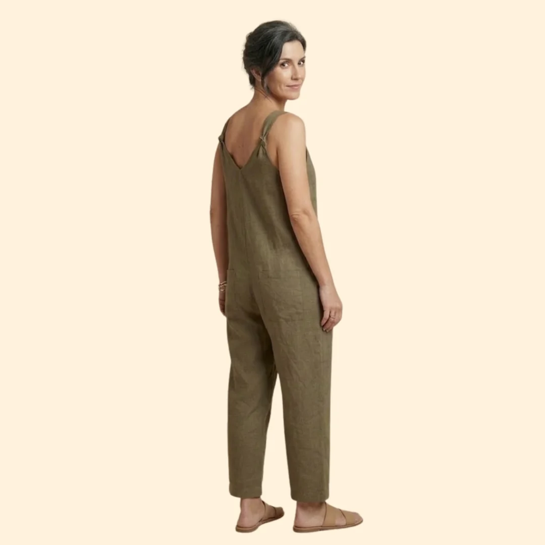 Women’s Sleeveless Jumpsuit with Pockets - Image 5
