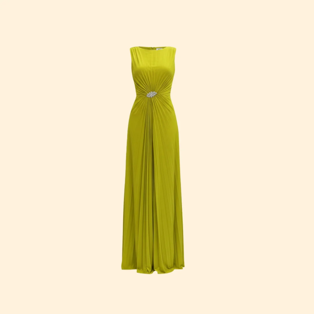 Women’s Sleeveless Maxi Dress with Slit Detail