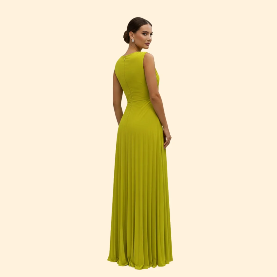 Women’s Sleeveless Maxi Dress with Slit Detail - Image 5