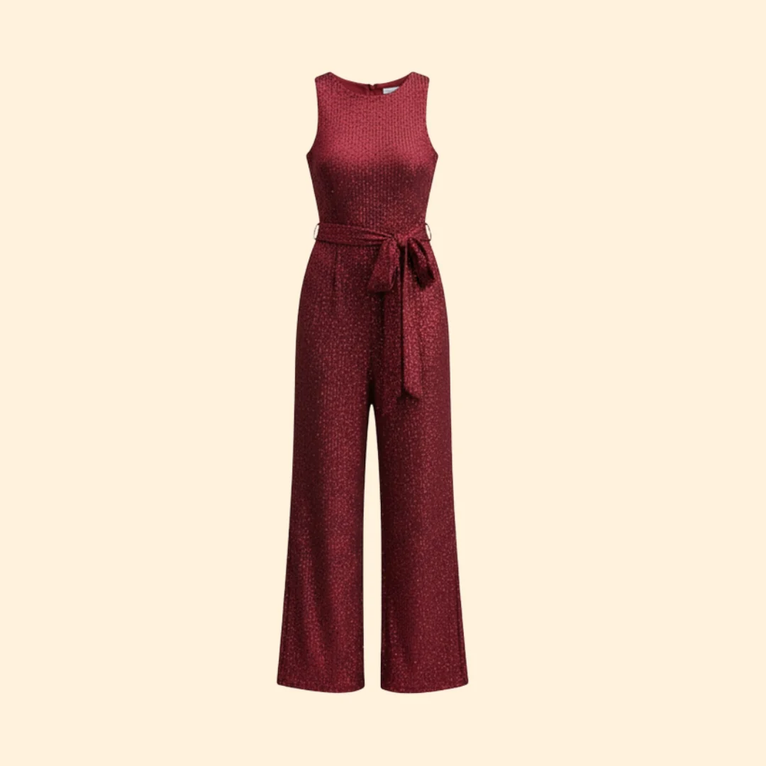 Women’s Sleeveless Maxi Dress with Tie Waist