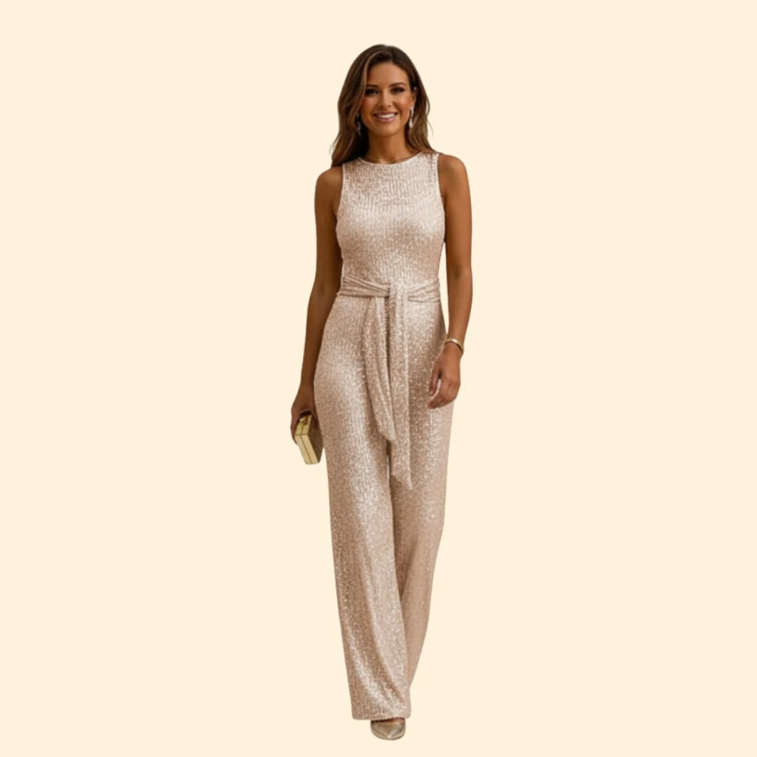 Women’s Sleeveless Maxi Dress with Tie Waist - Image 8
