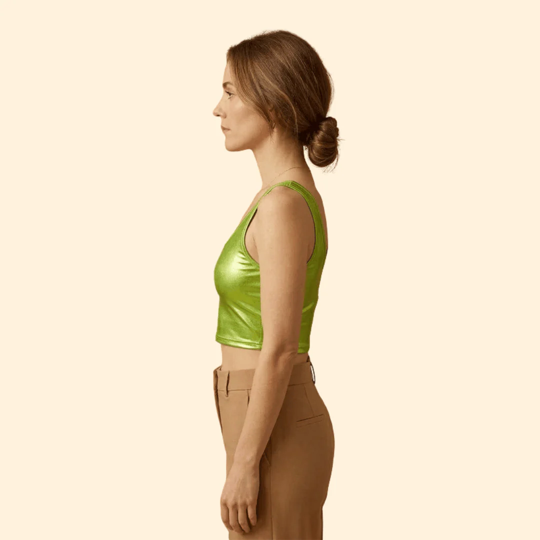 Women’s Sleeveless Top with Glossy Texture - Image 6