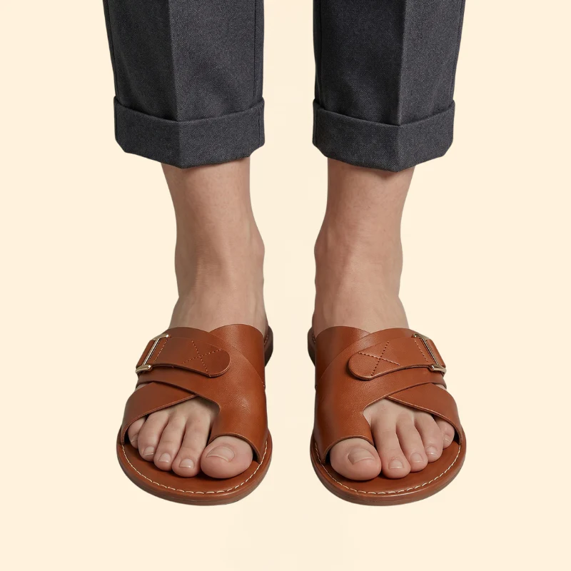 Women’s Slide Sandals with Cross Over Straps - Image 7