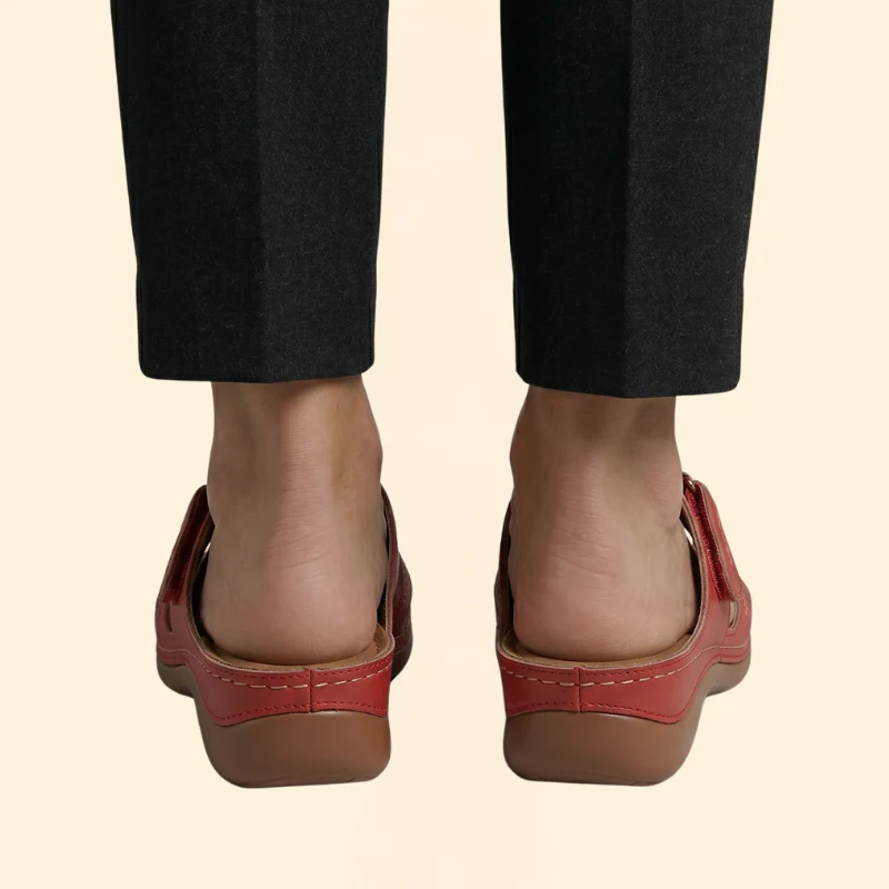 Women’s Slide Sandals with Perforated Straps - Image 6