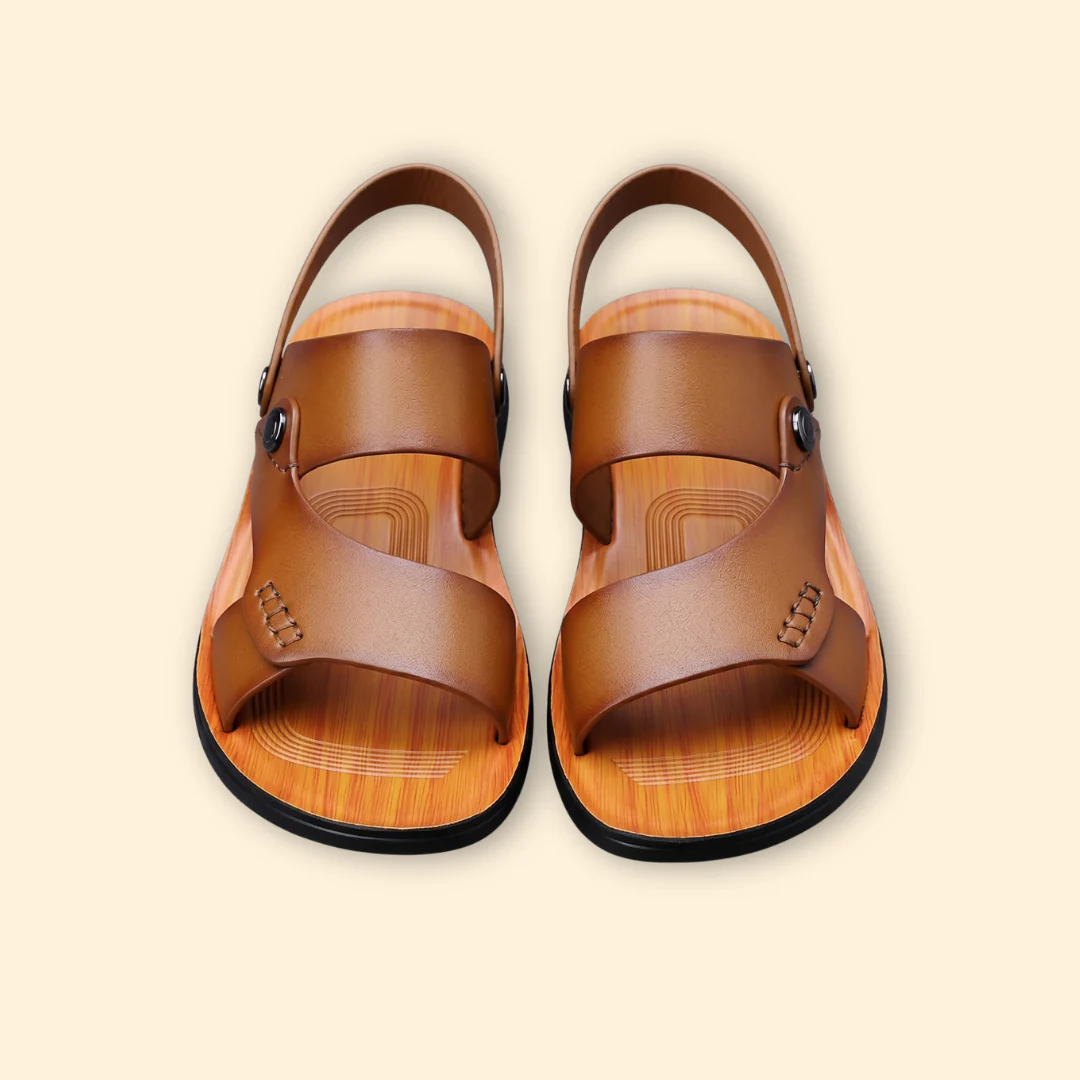 Women's Slingback Sandals with Hand-Stitched Details