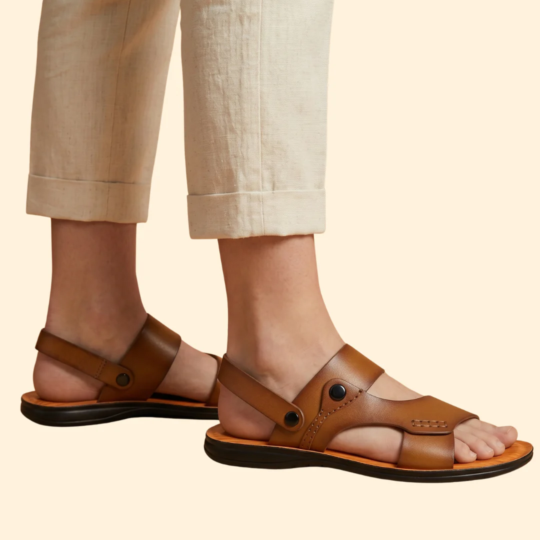 Women's Slingback Sandals with Hand-Stitched Details - Image 4