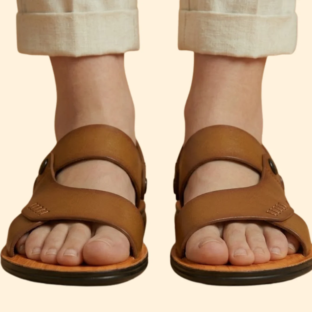 Women's Slingback Sandals with Hand-Stitched Details - Image 5