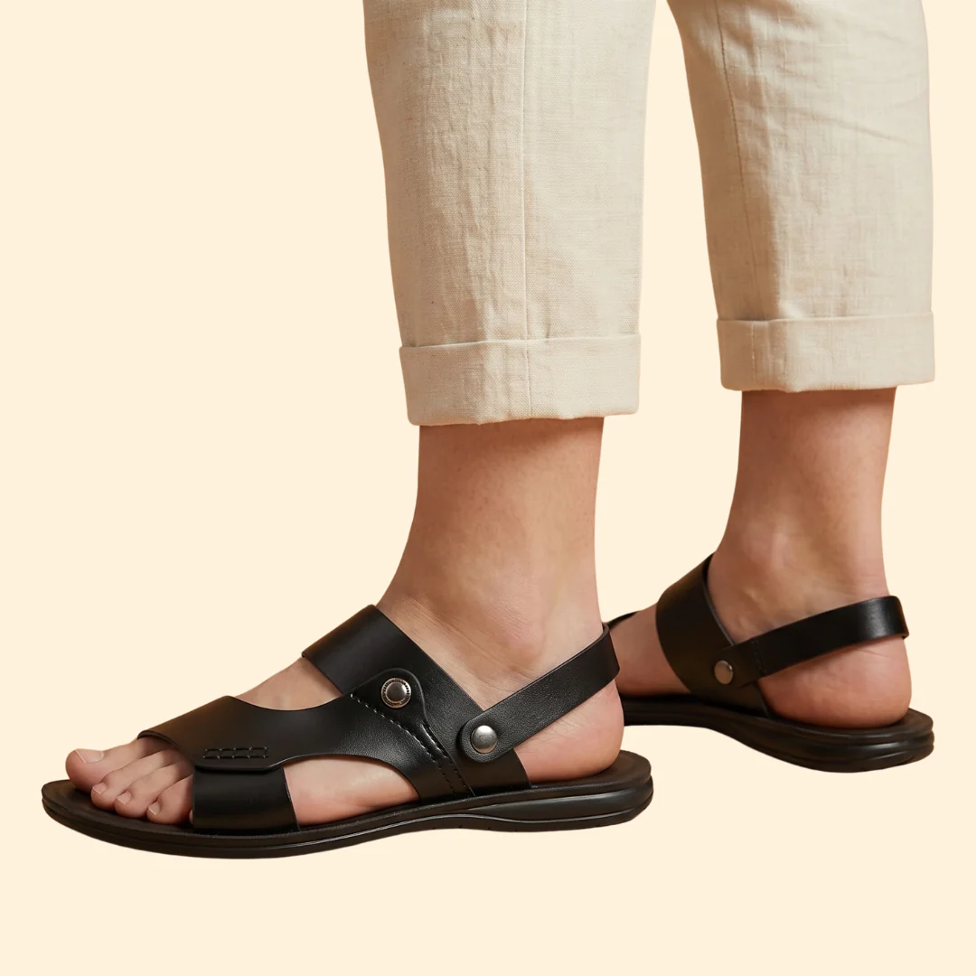 Women's Slingback Sandals with Hand-Stitched Details - Image 7