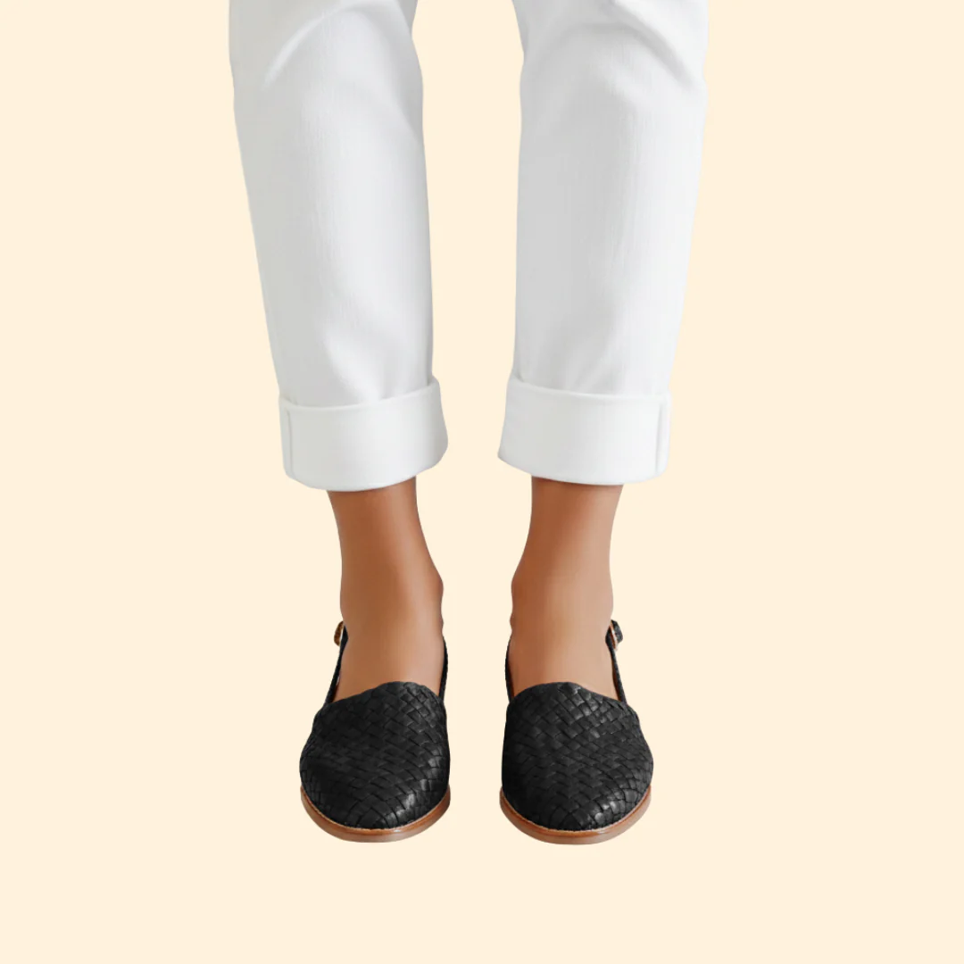 Women’s Slingback Shoes with Woven Upper - Image 6