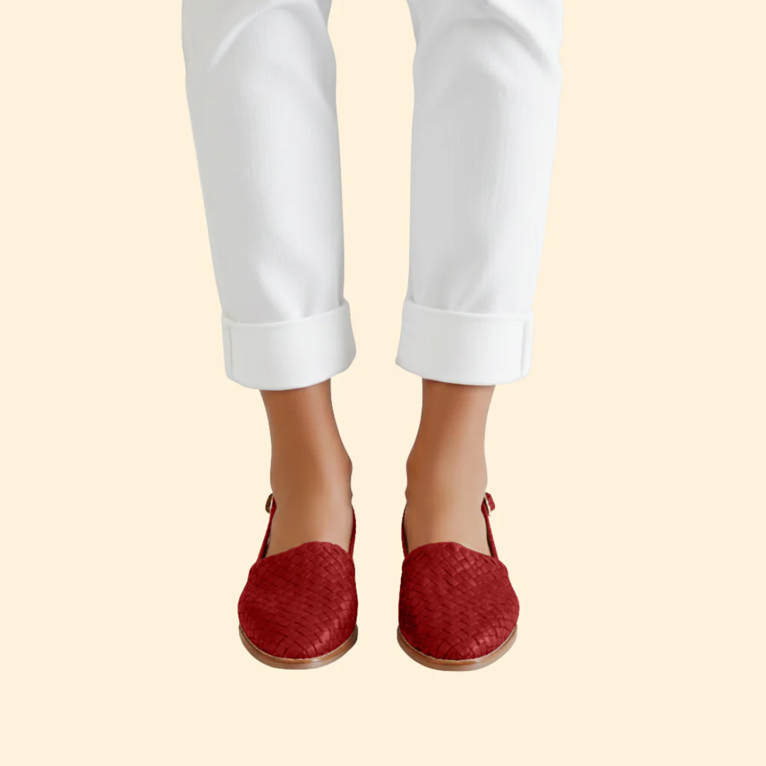Women’s Slingback Shoes with Woven Upper - Image 7