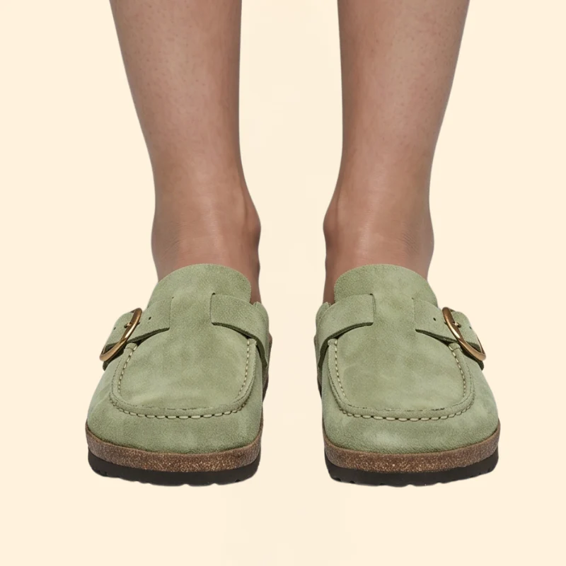 Women’s Slip-On Loafers with Buckled Strap - Image 9