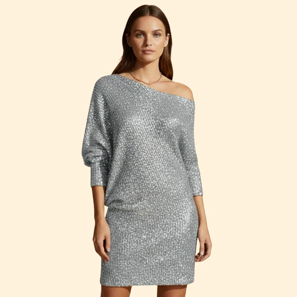 Women's Sparkling Sequin Mini Dress - Image 2