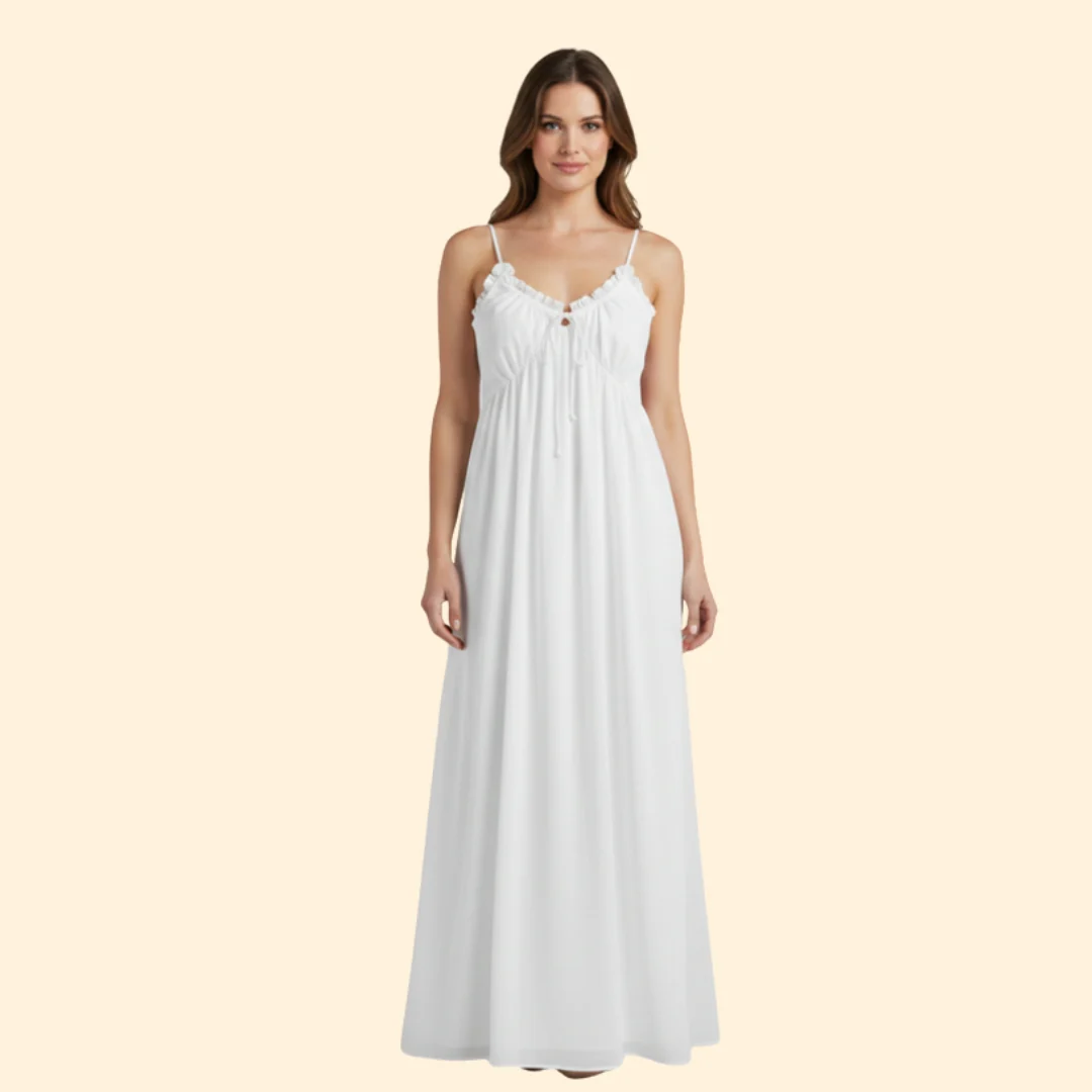 Women’s Striped Maxi Dress with Adjustable Straps - Image 6