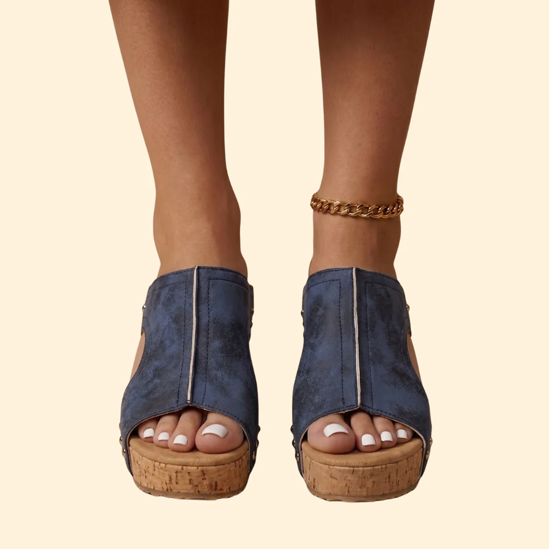 Women's Studded Wedge Sandals - Image 9