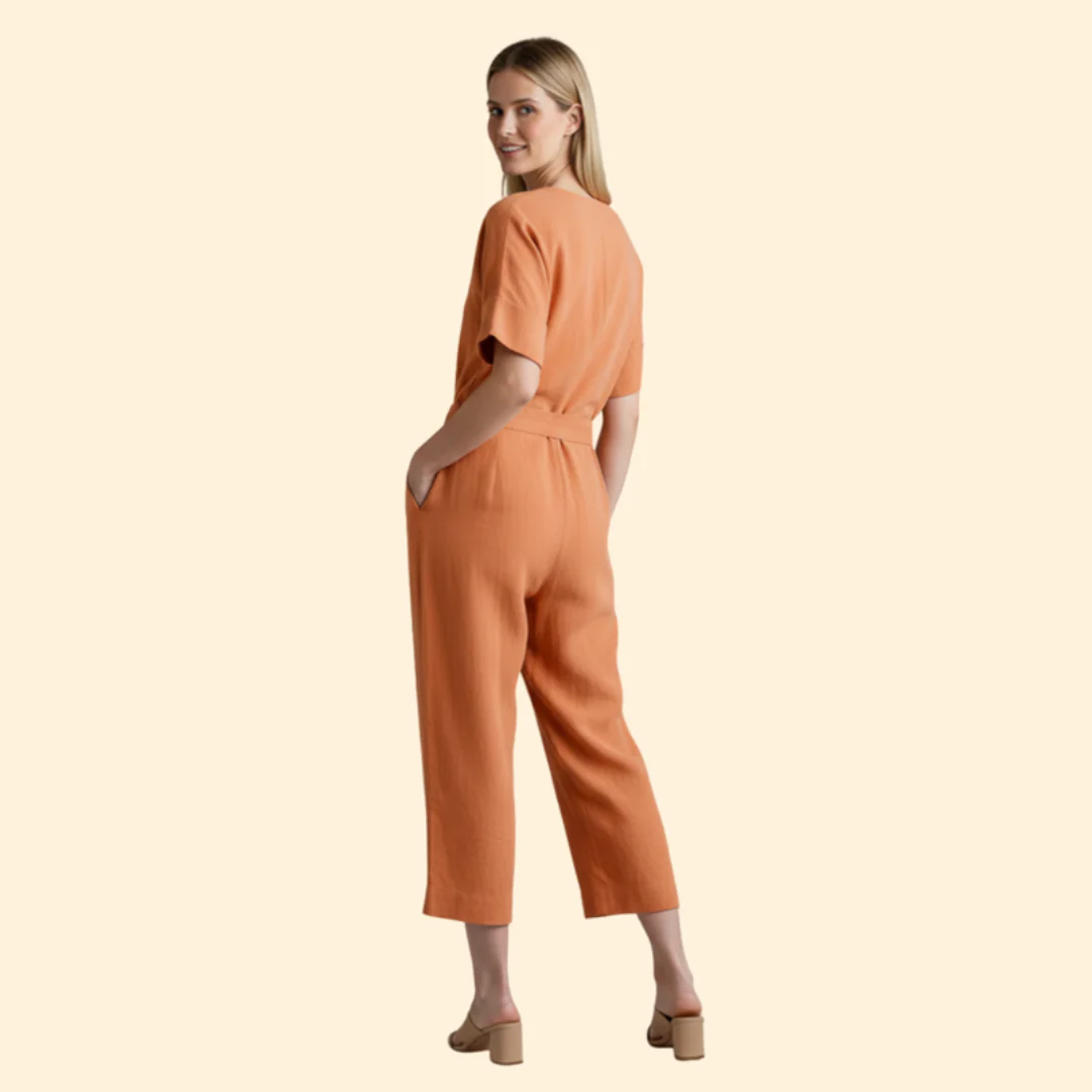 Women’s Stylish Jumpsuit with Belted Waist - Image 4