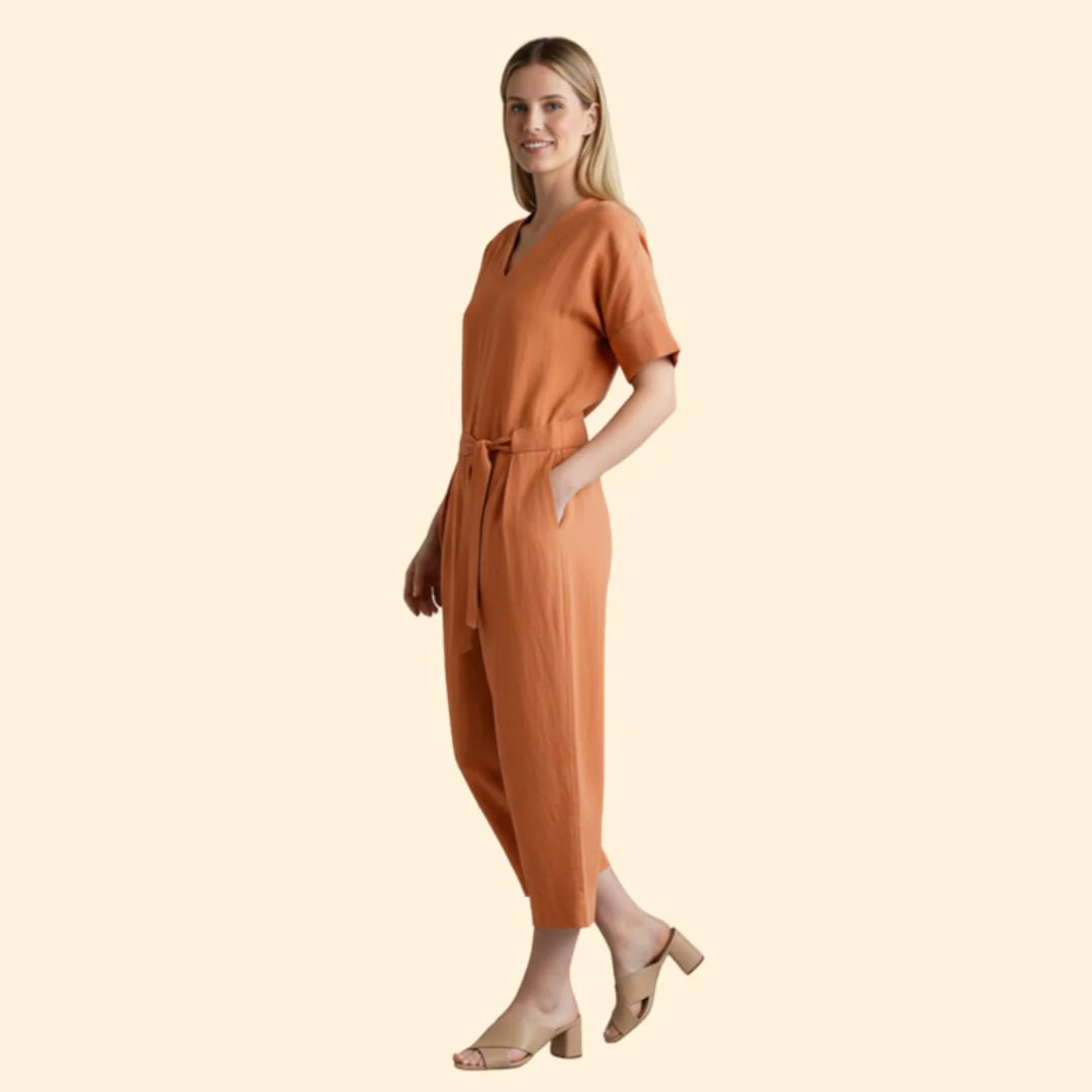 Women’s Stylish Jumpsuit with Belted Waist - Image 5