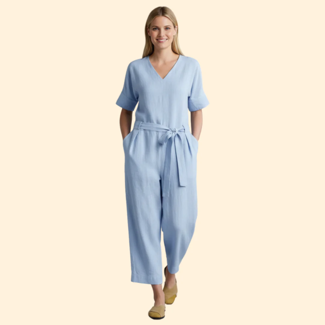 Women’s Stylish Jumpsuit with Belted Waist - Image 6