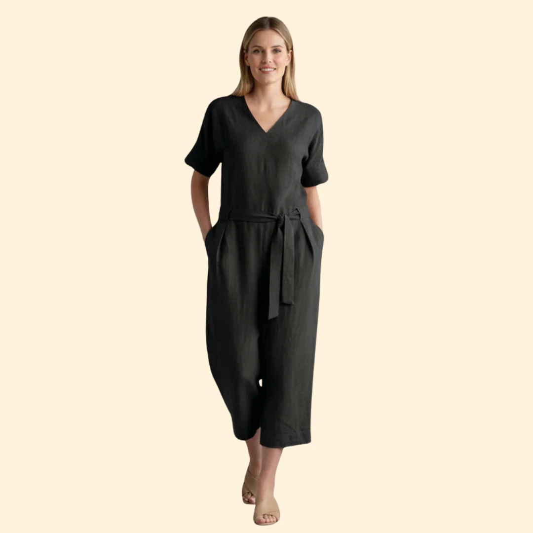 Women’s Stylish Jumpsuit with Belted Waist - Image 7