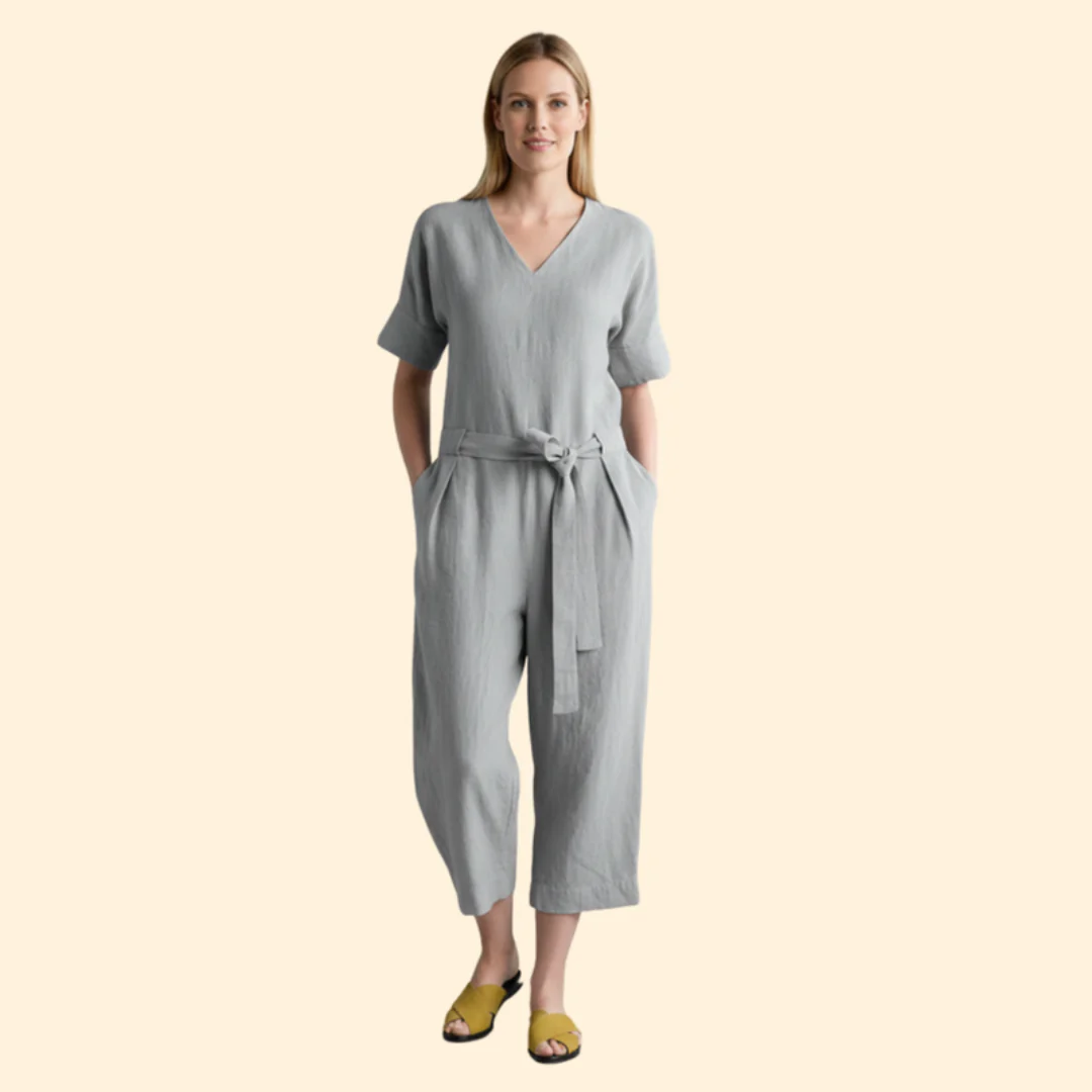 Women’s Stylish Jumpsuit with Belted Waist - Image 8