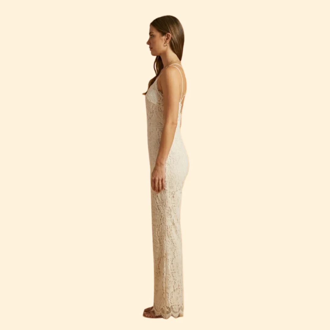 Women’s Stylish Jumpsuit with Lace Back Detail - Image 5