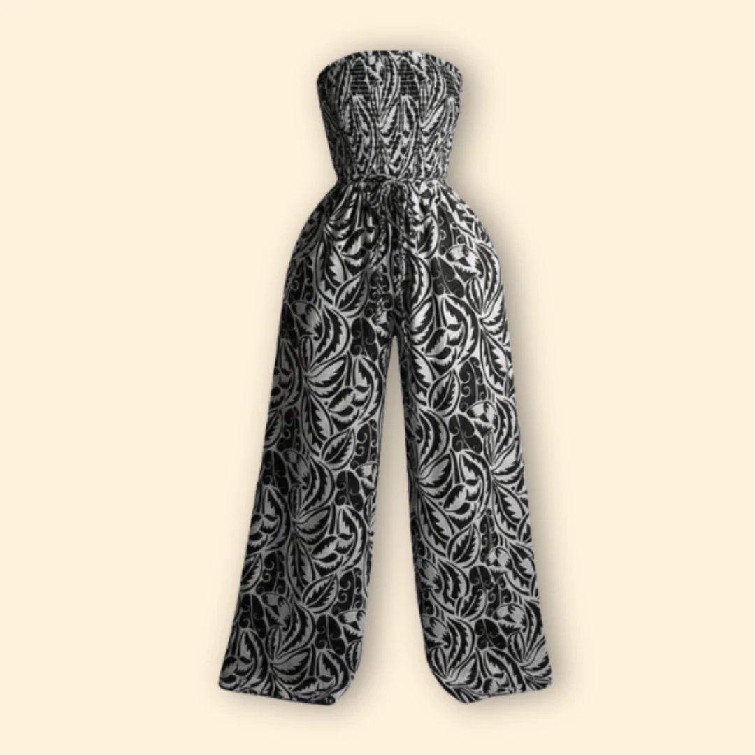 Women’s Stylish Jumpsuit with Strapless Design