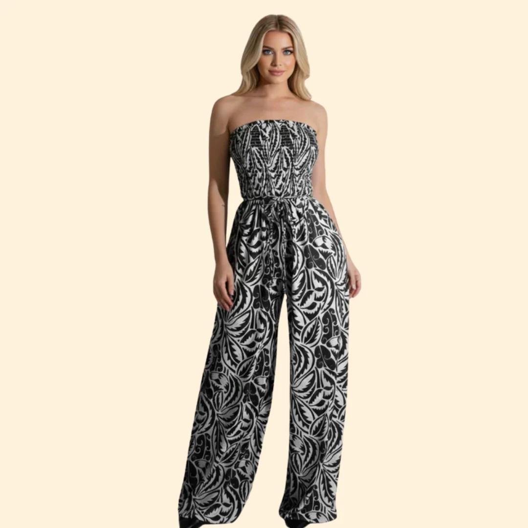 Women’s Stylish Jumpsuit with Strapless Design - Image 2