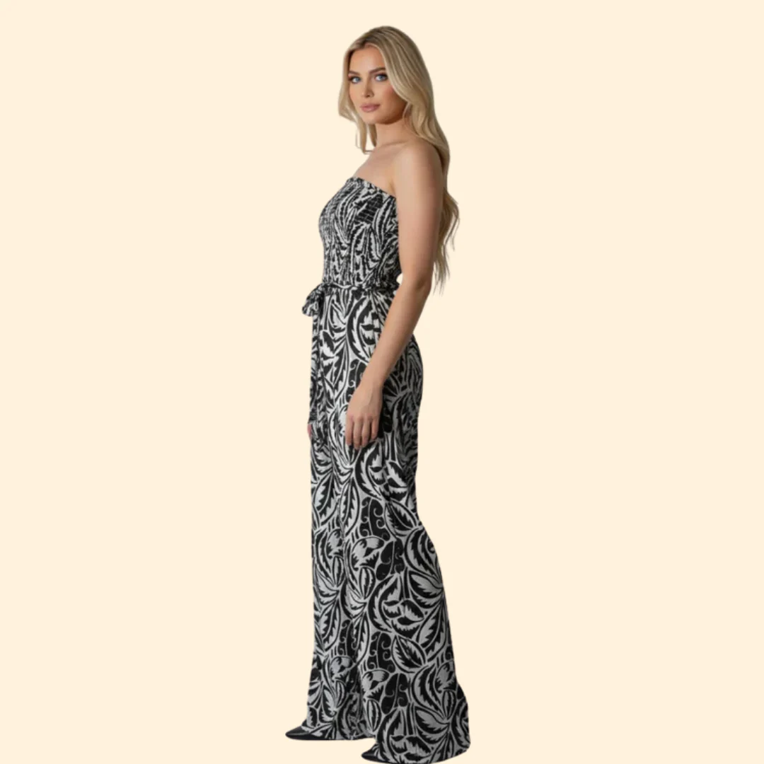 Women’s Stylish Jumpsuit with Strapless Design - Image 4