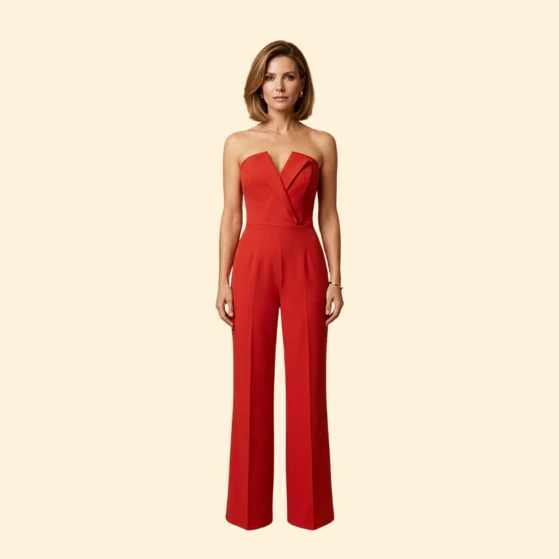 Women’s Stylish Jumpsuit with Wide Leg Design - Image 2