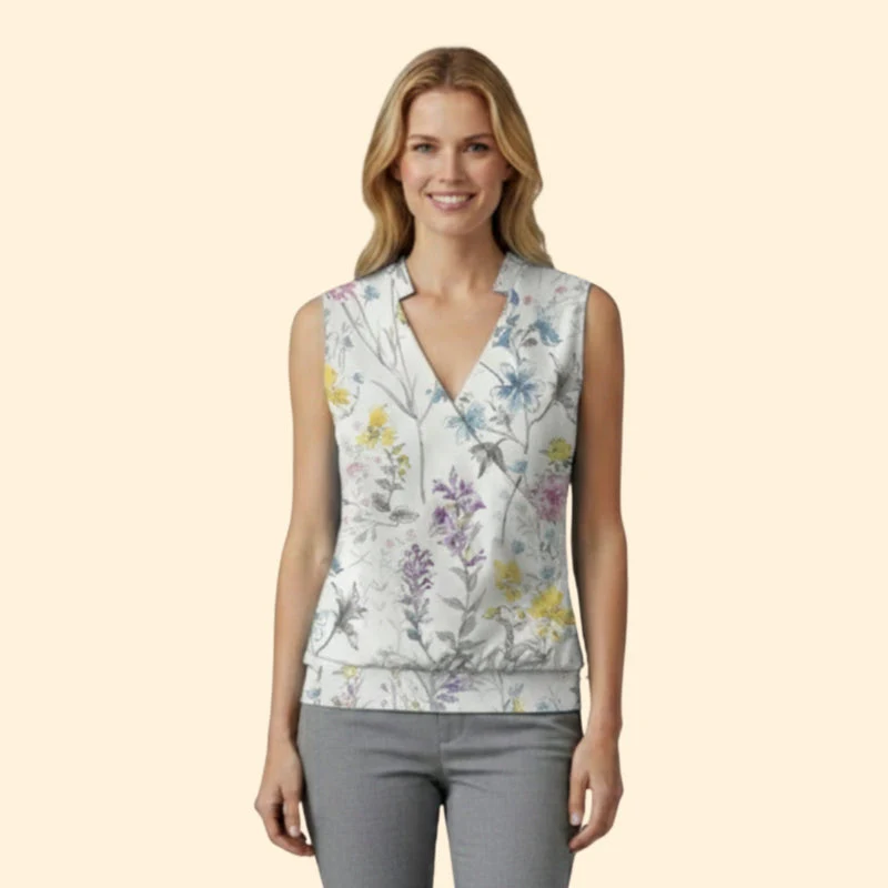 Women's Stylish V-Neck Casual Blouse - Image 11