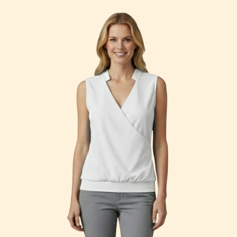 Women's Stylish V-Neck Casual Blouse - Image 6