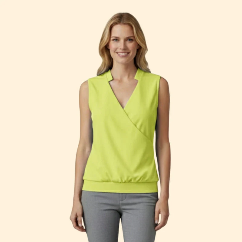 Women's Stylish V-Neck Casual Blouse - Image 9