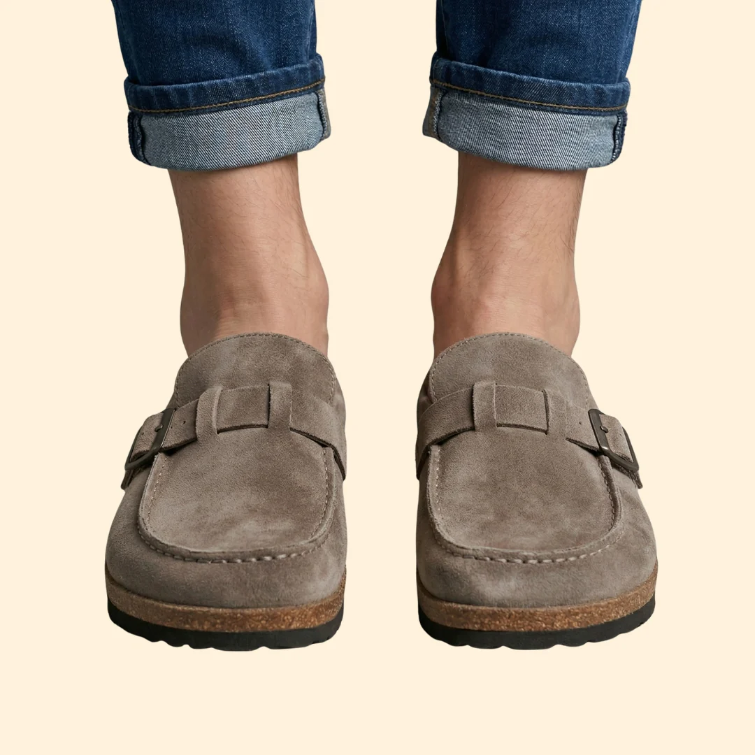 Women’s Suede Loafers with Buckle Strap - Image 6