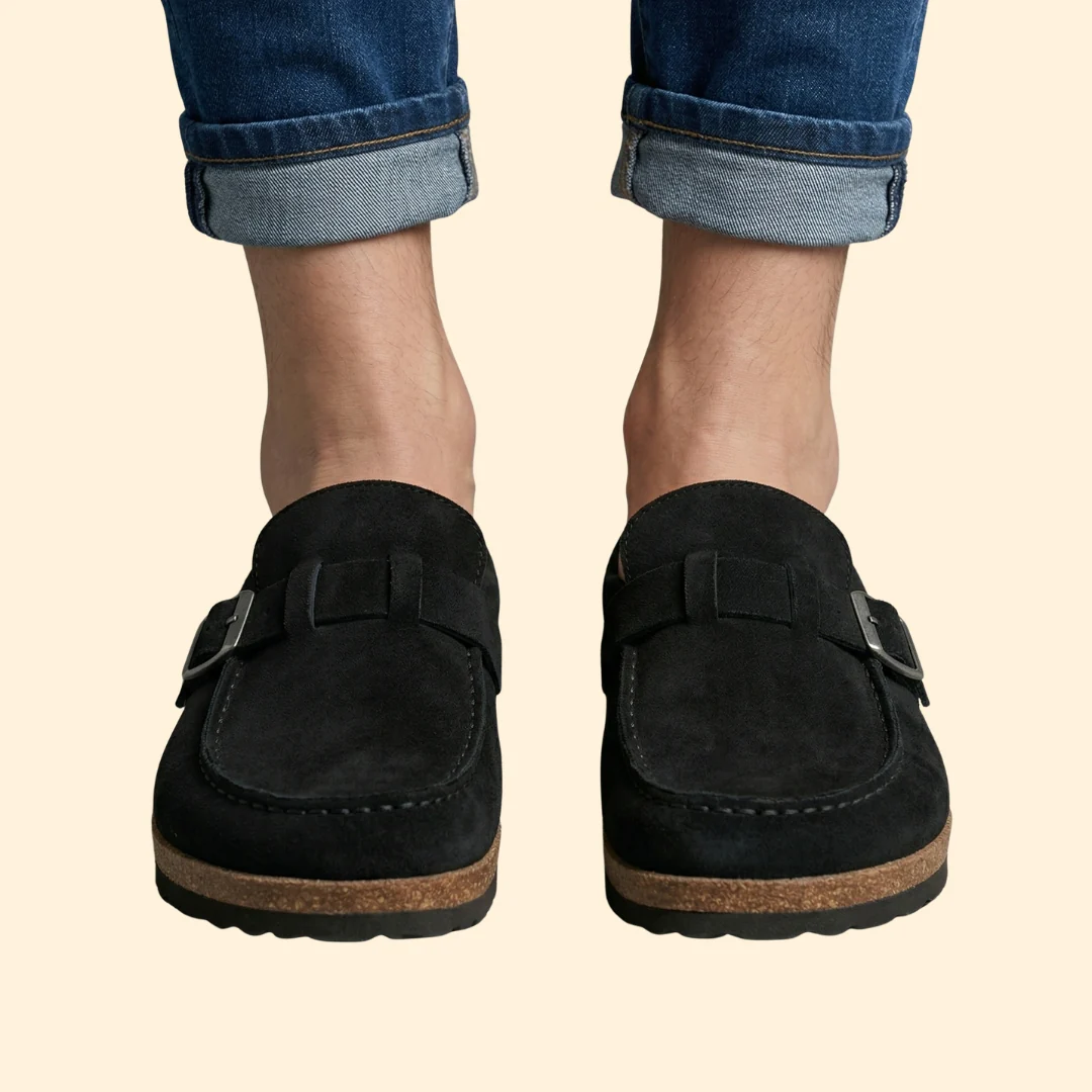 Women’s Suede Loafers with Buckle Strap - Image 7