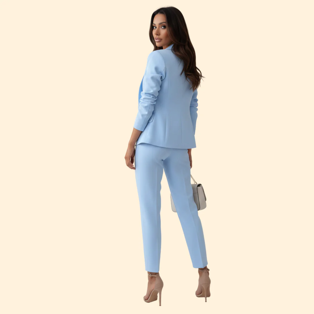Women’s Suit Set with Double Breasted Blazer - Image 4