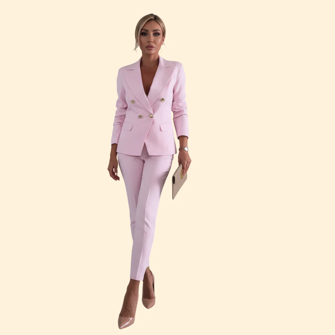 Women’s Suit Set with Double Breasted Blazer - Image 5