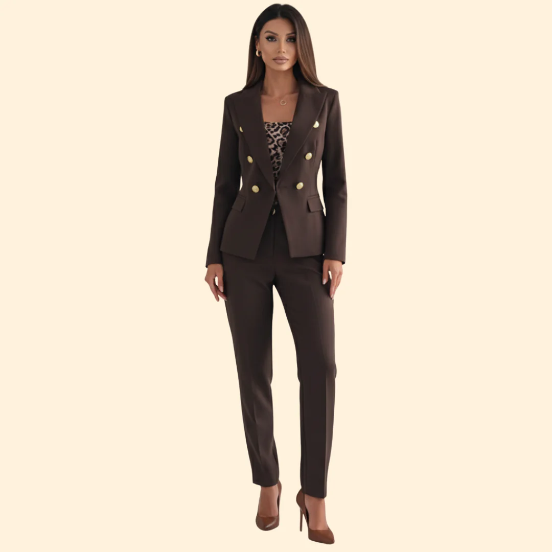Women’s Suit Set with Double Breasted Blazer - Image 7