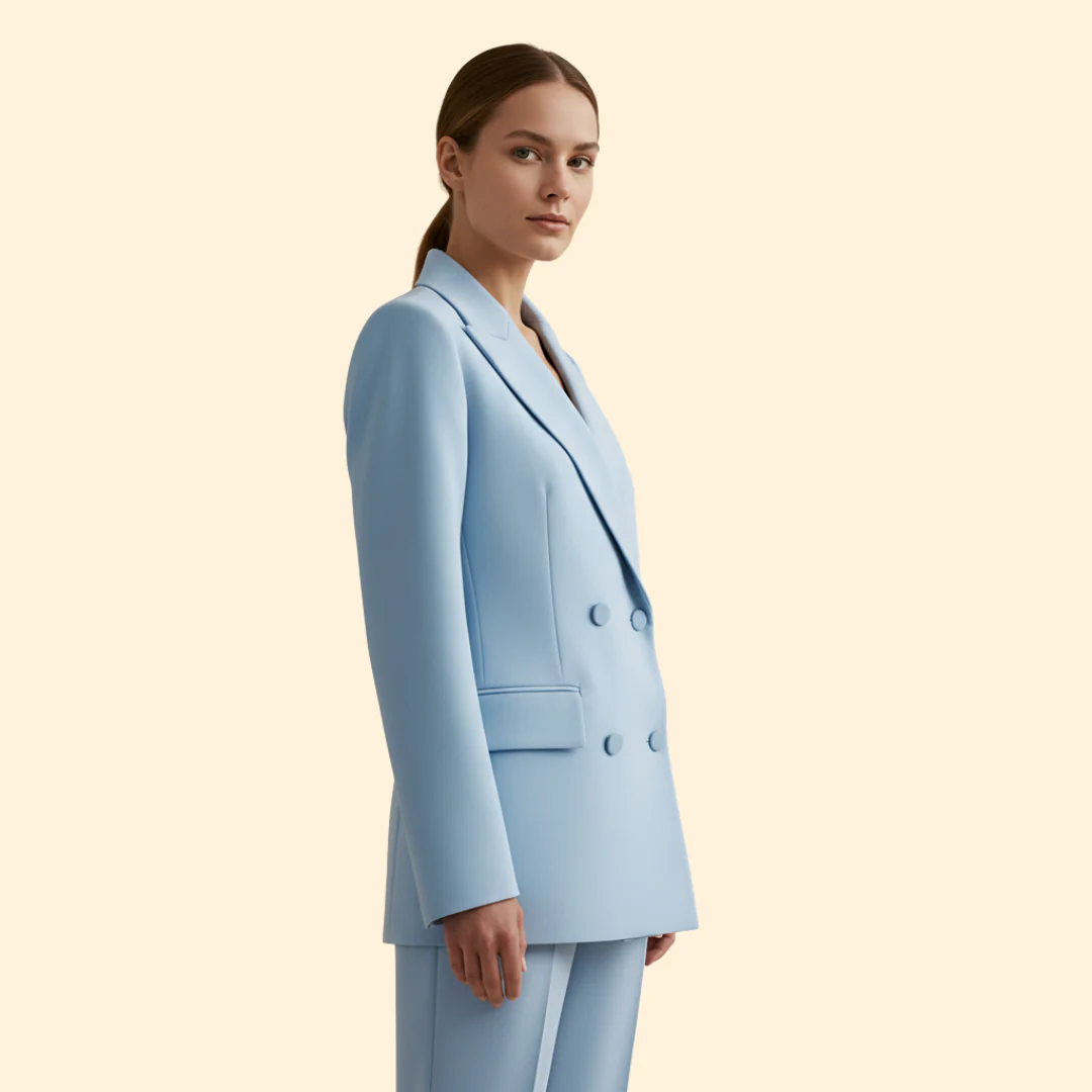 Women’s Suit Set with Notched Lapel Design - Image 3