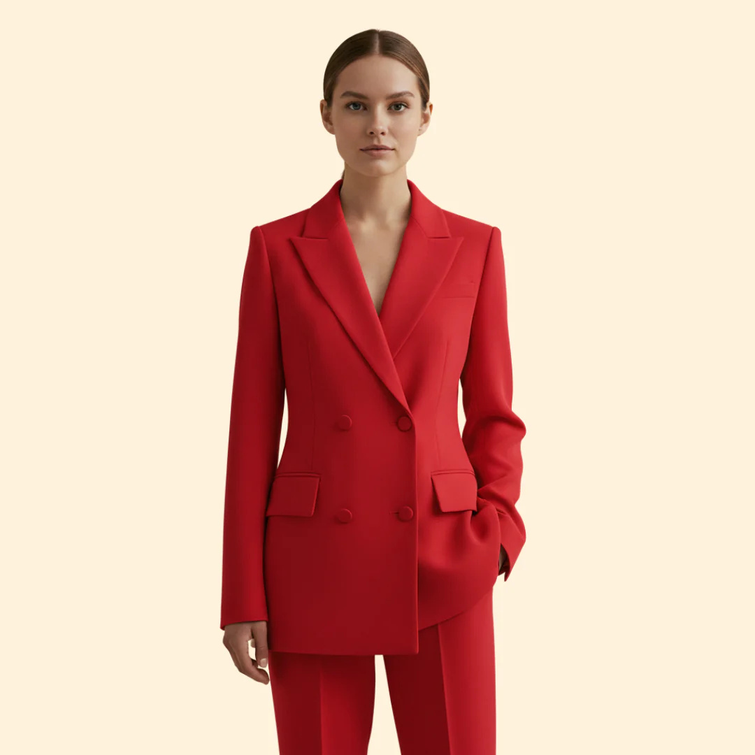 Women’s Suit Set with Notched Lapel Design - Image 8