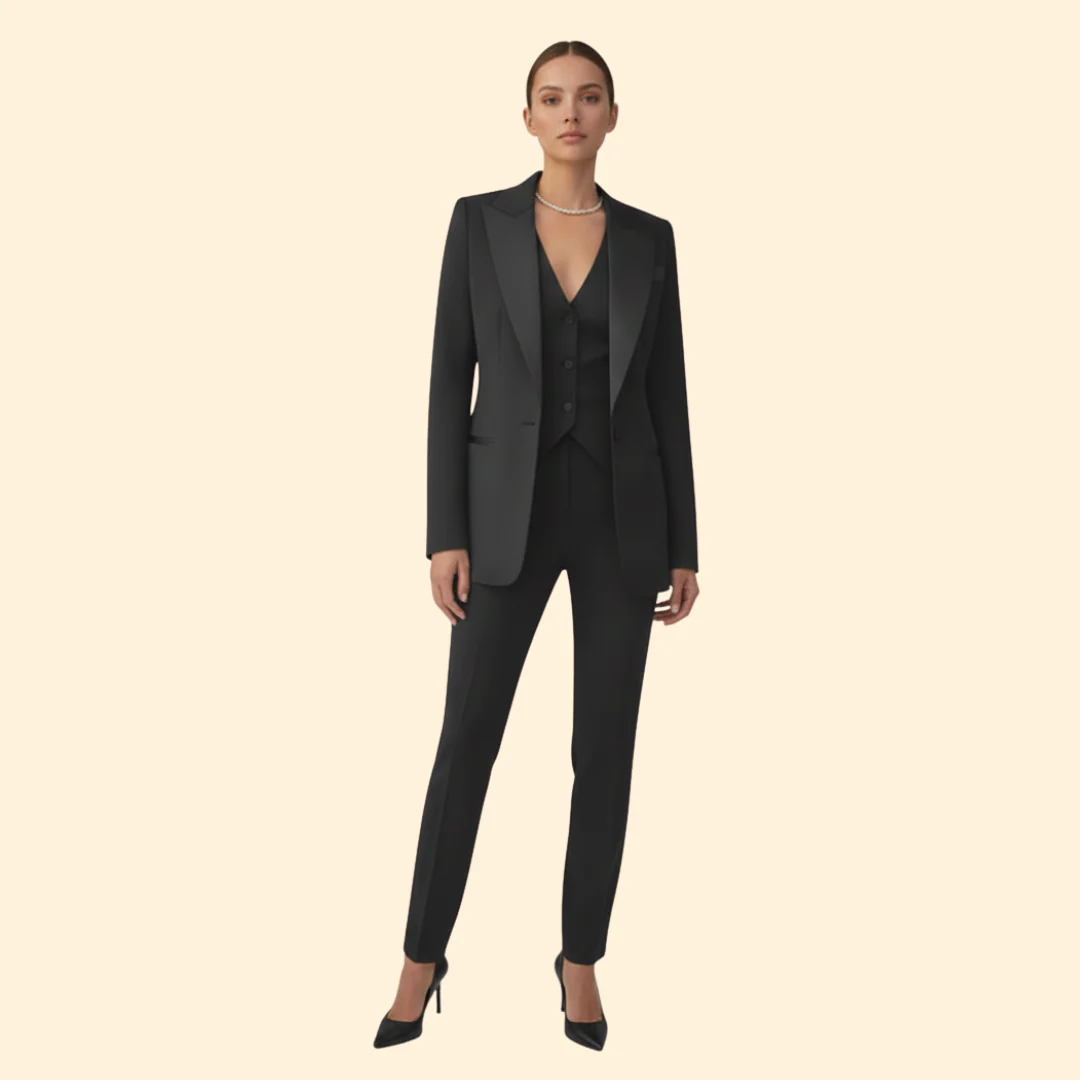 Women’s Suit Set with Tailored Vest - Image 5