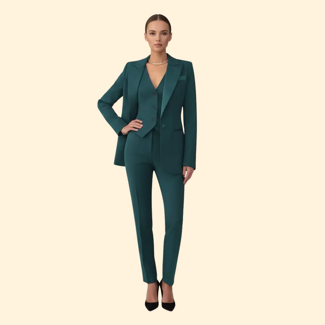 Women’s Suit Set with Tailored Vest - Image 6