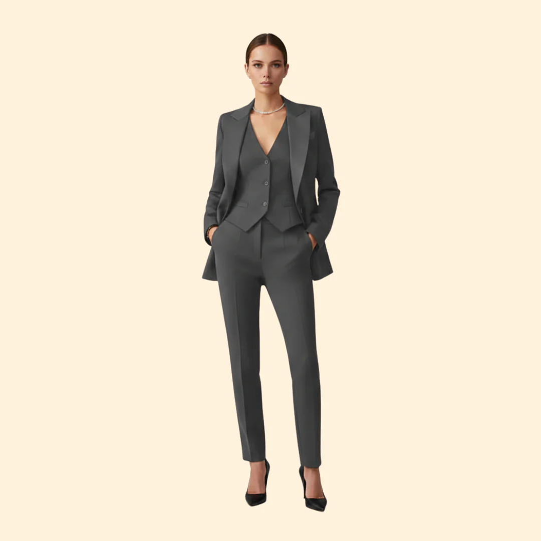 Women’s Suit Set with Tailored Vest - Image 7
