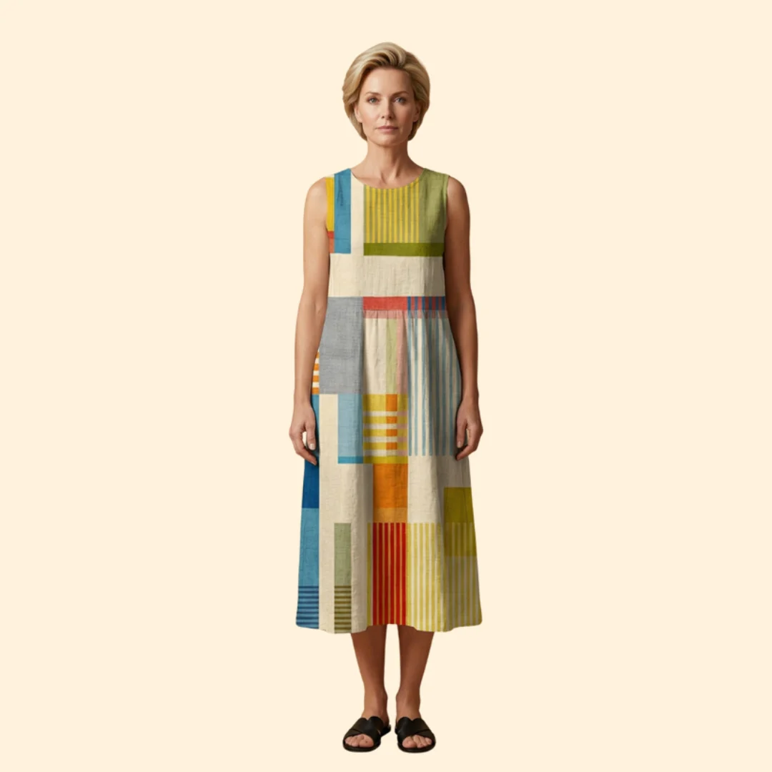Women’s Summer Dress with Pattern - Image 2