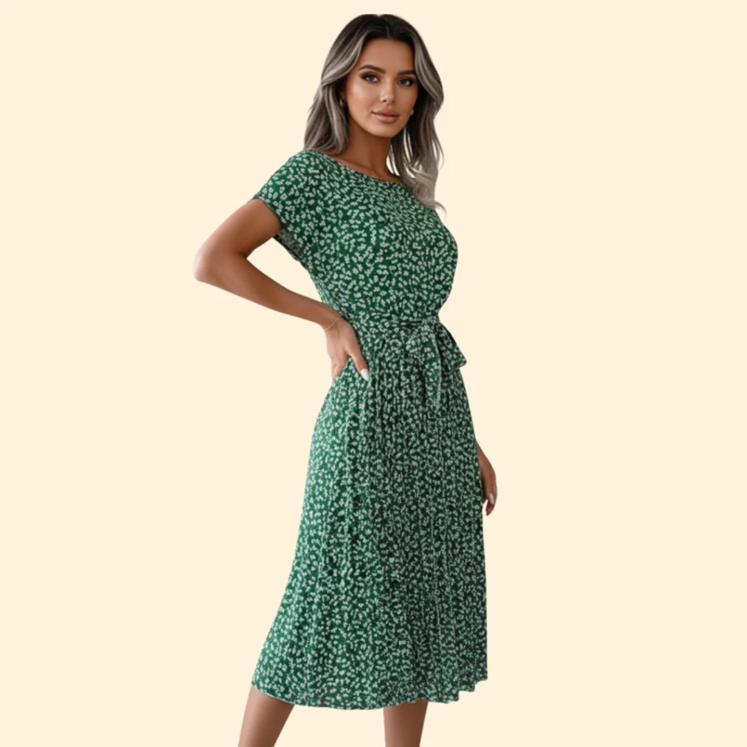 Women’s Summer Dress with Tied Waist - Image 4