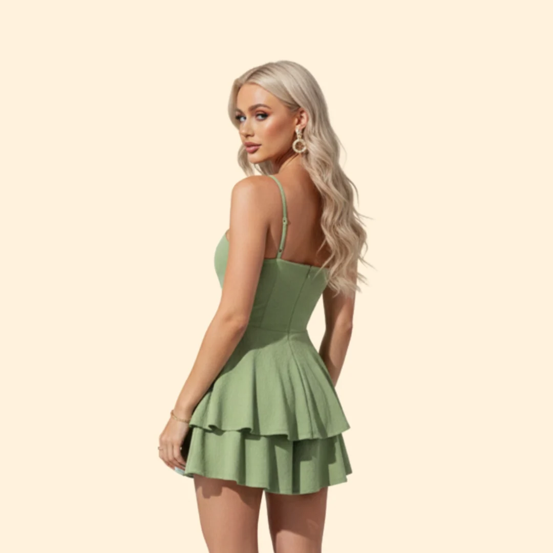 Women’s Summer Dress with Tiered Skirt - Image 5