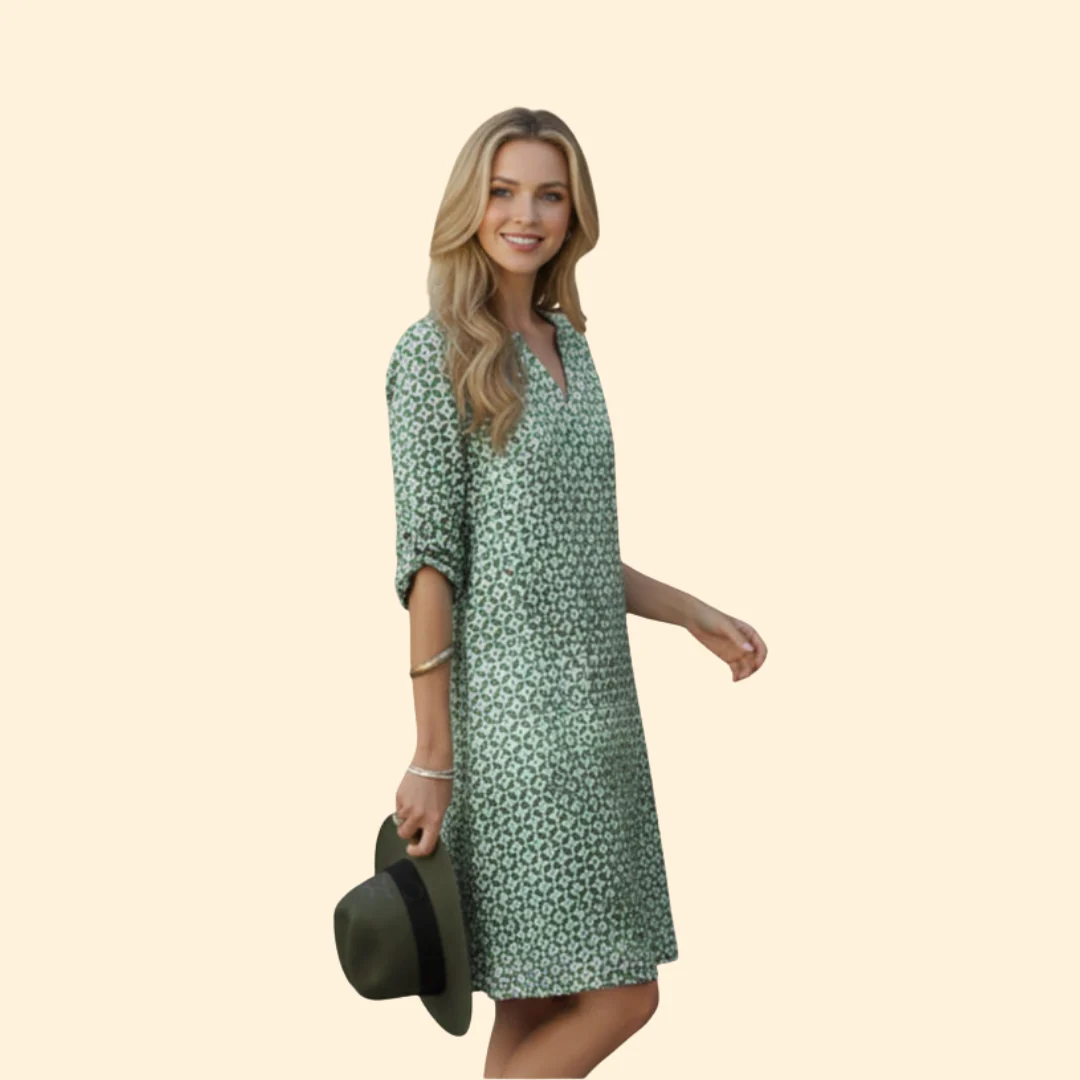 Women’s Summer Dress with V-Neck Design - Image 4