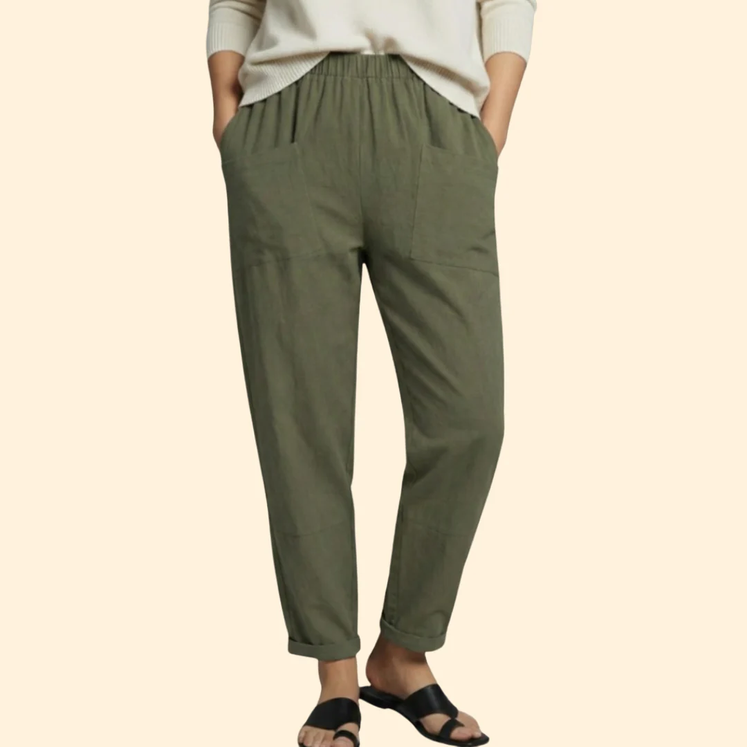 Women’s Summer Pants with Stretch Waistband - Image 10