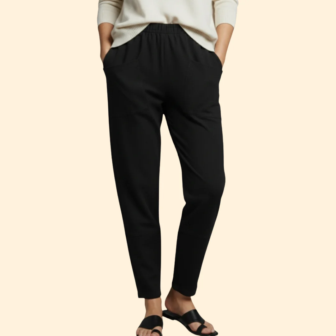 Women’s Summer Pants with Stretch Waistband - Image 3
