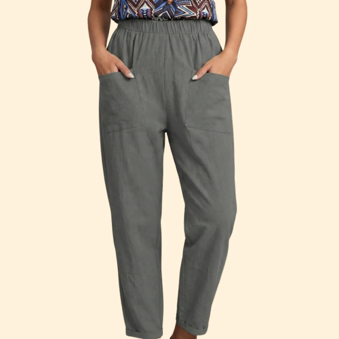 Women’s Summer Pants with Stretch Waistband - Image 7